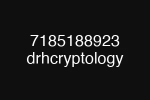7185188923 drhcryptology