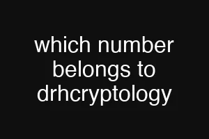 which number belongs to drhcryptology